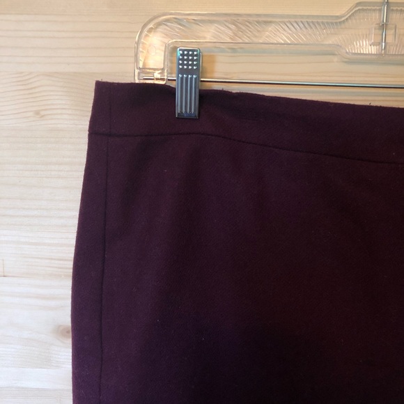 J. Crew Factory Double-Notched Wool Mini Skirt - Picture 4 of 8